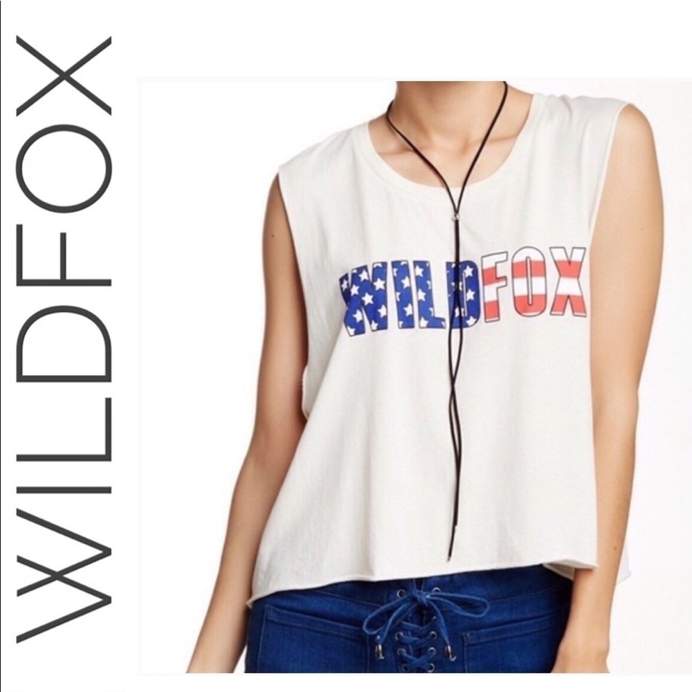 Wildfox American Muscle tank Size M NWOT